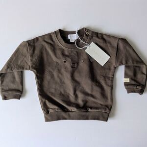 NWT Jamie Kay Chocolate Brown Kids Sweatshirt